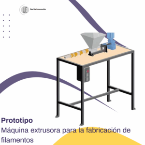 Máquina extrusora para la fabricación PET con nanopartículas de cobre para impresión 3D
