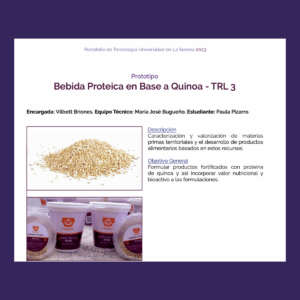 Bebida Proteica en Base a Quinoa