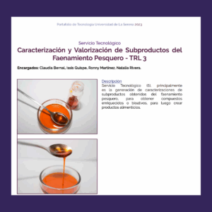 Caracterización y Valorización de Subproductos del Faenamiento Pesquero